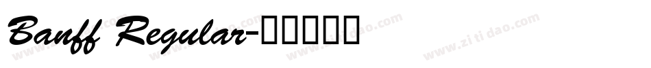 Banff Regular字体转换